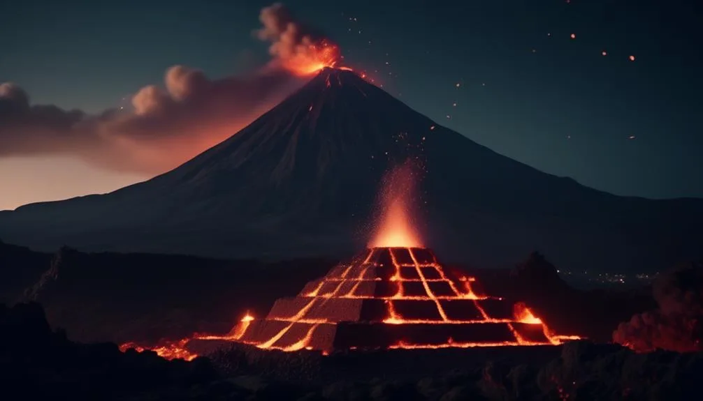 mythology and volcanic eruptions