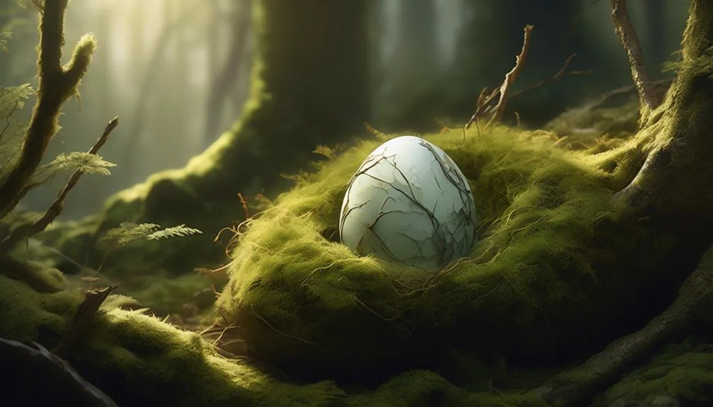 symbolism of fractured bird eggs