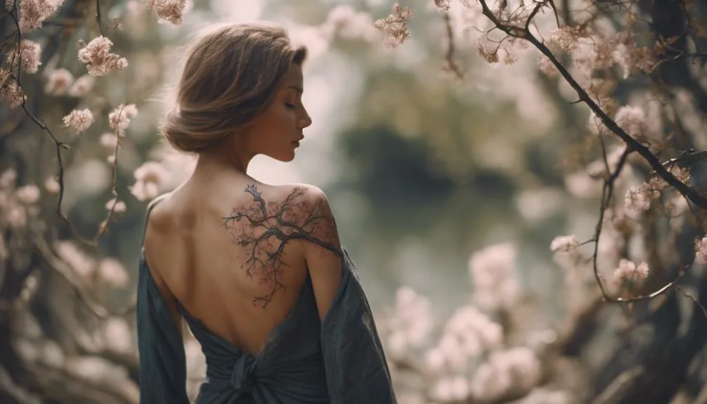 back tattoos featuring nature