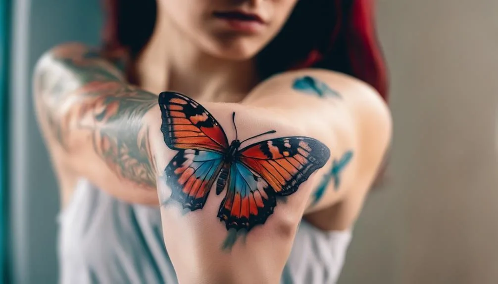 intricate butterfly tattoo designs