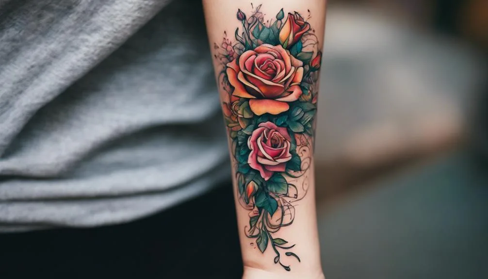 intricate floral arm designs