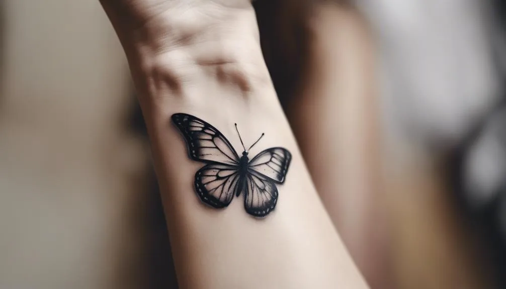 simple butterfly tattoo ideas