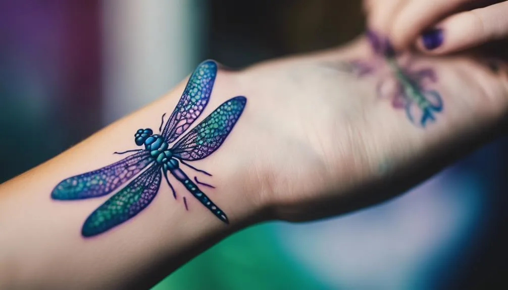unique dragonfly tattoo design