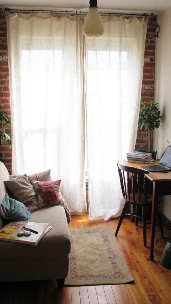 affordable privacy with curtains