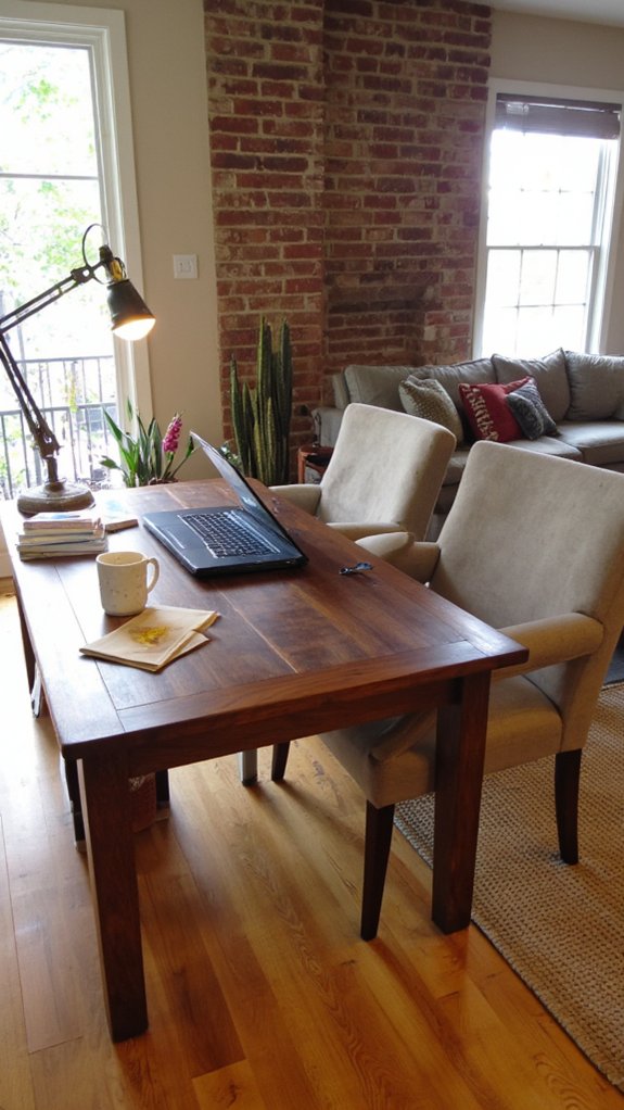 balanced workspace for leisure