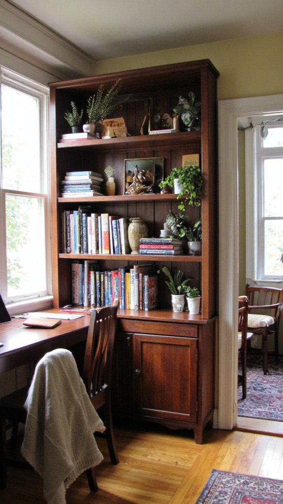 bookshelves as stylish dividers