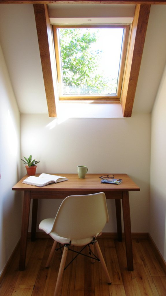 bright airy workspace enhancement