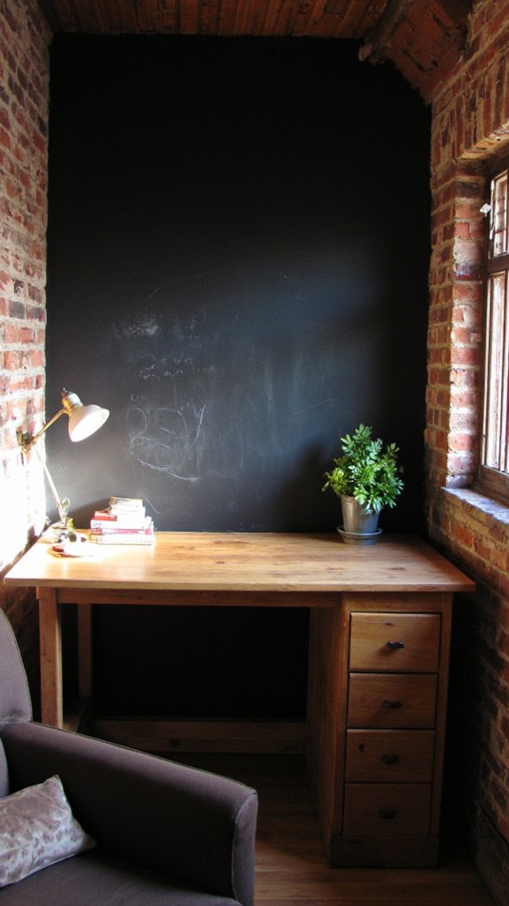 chalkboard wallpaper boosts productivity