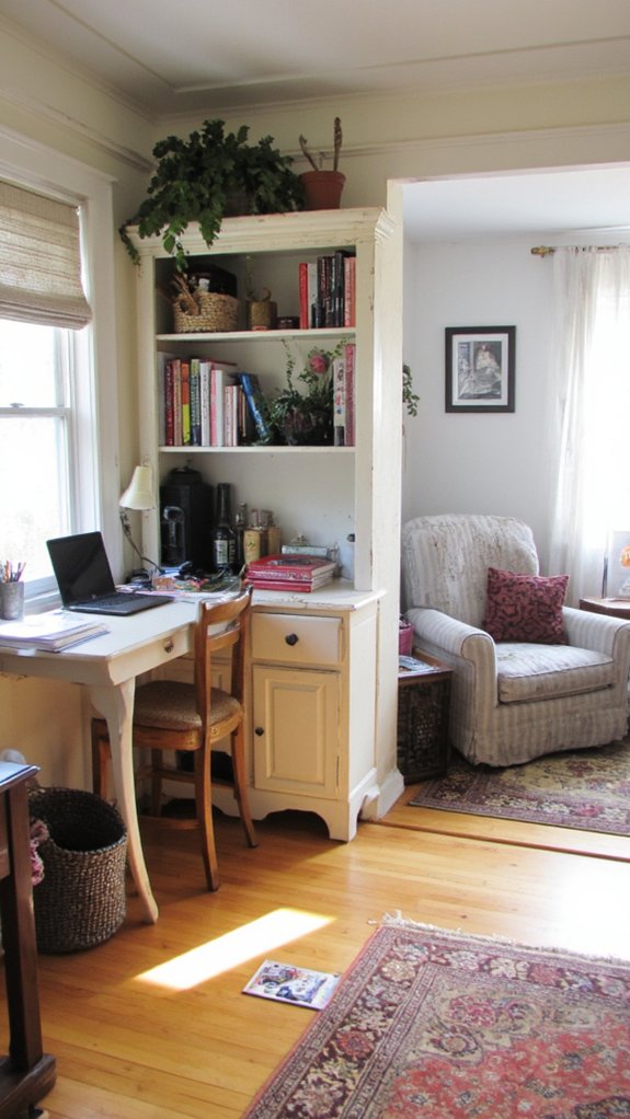 closet space workspace divider