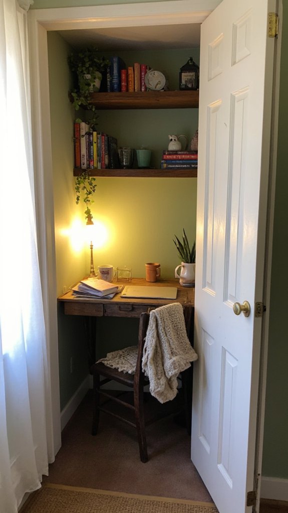 cozy hidden office atmosphere