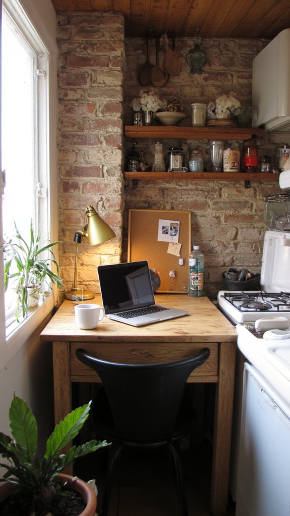 cozy kitchen work corner