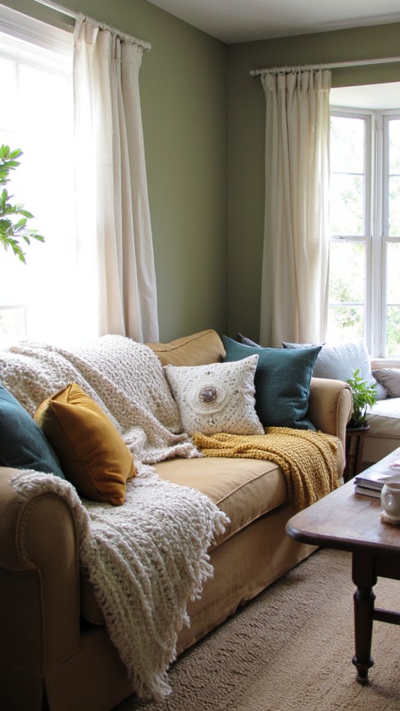 cozy textiles enhance comfort