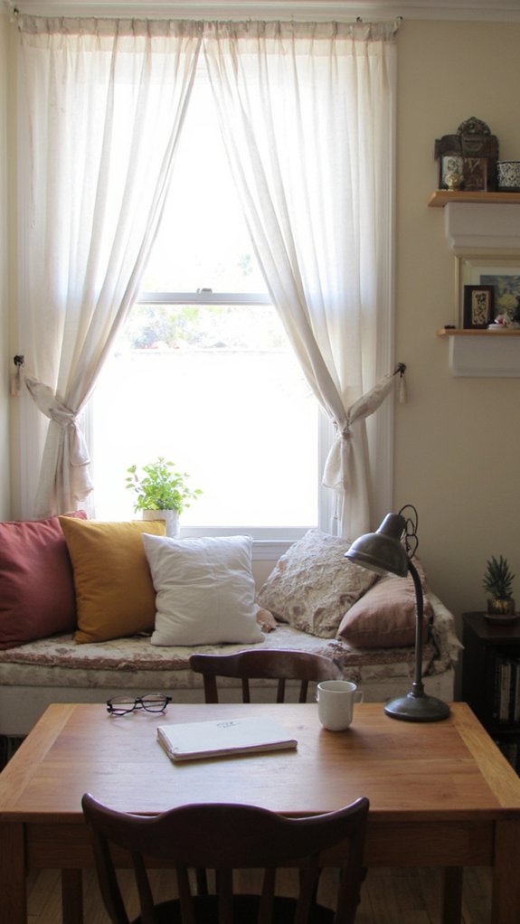 cozy window seat nook