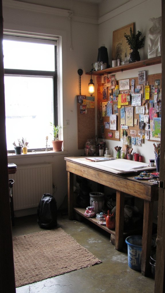 creative workshop space setup