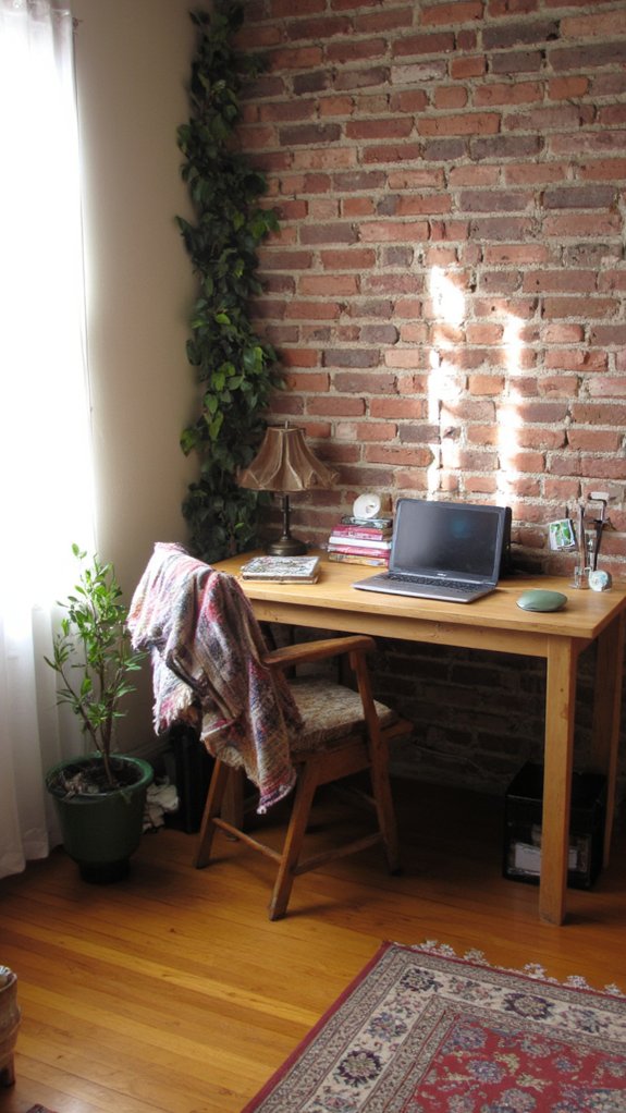 dedicated organized workspace corner