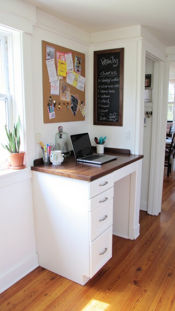 family organization in kitchen