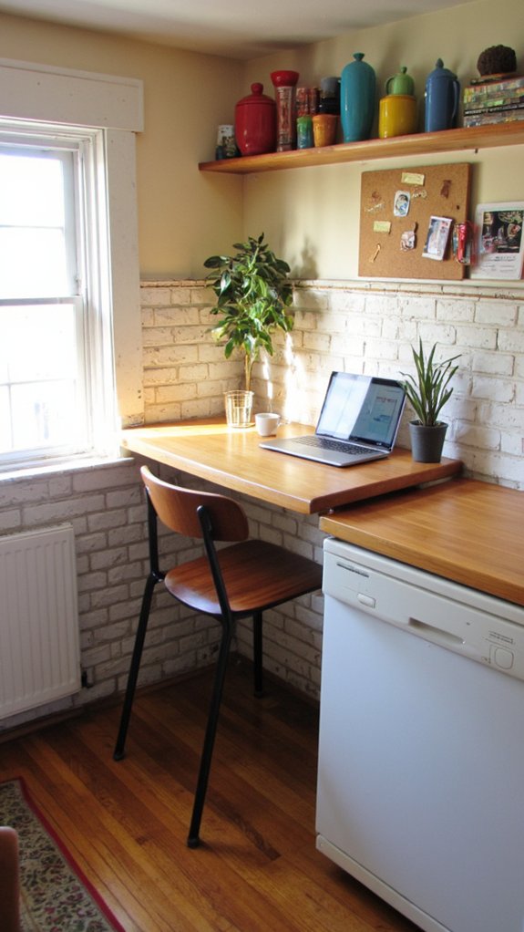 fold down desk for flexibility