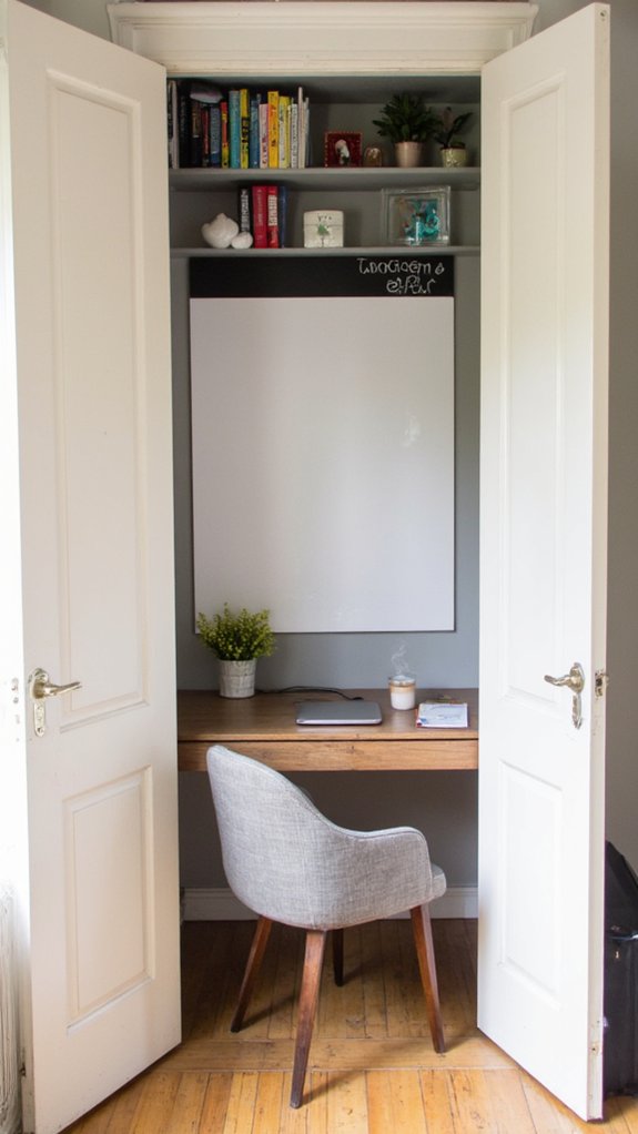 incorporate removable whiteboard space