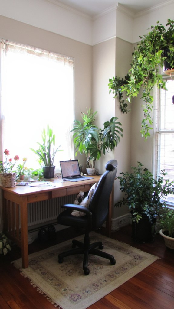 indoor plants improve atmosphere