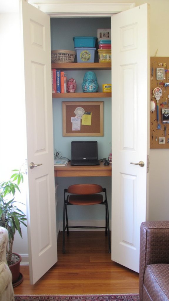 maximize closet office space