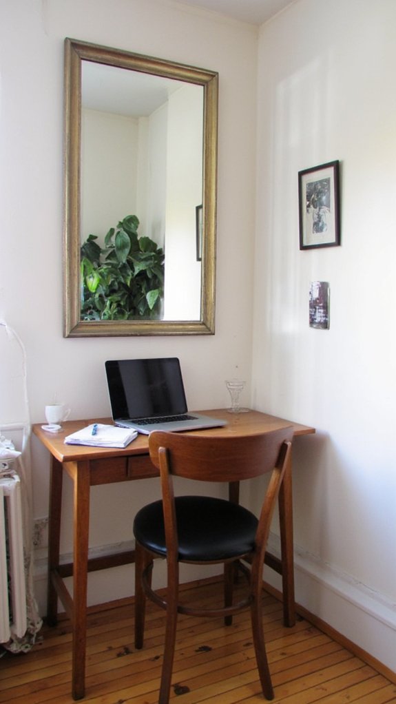 mirrors enhance small spaces