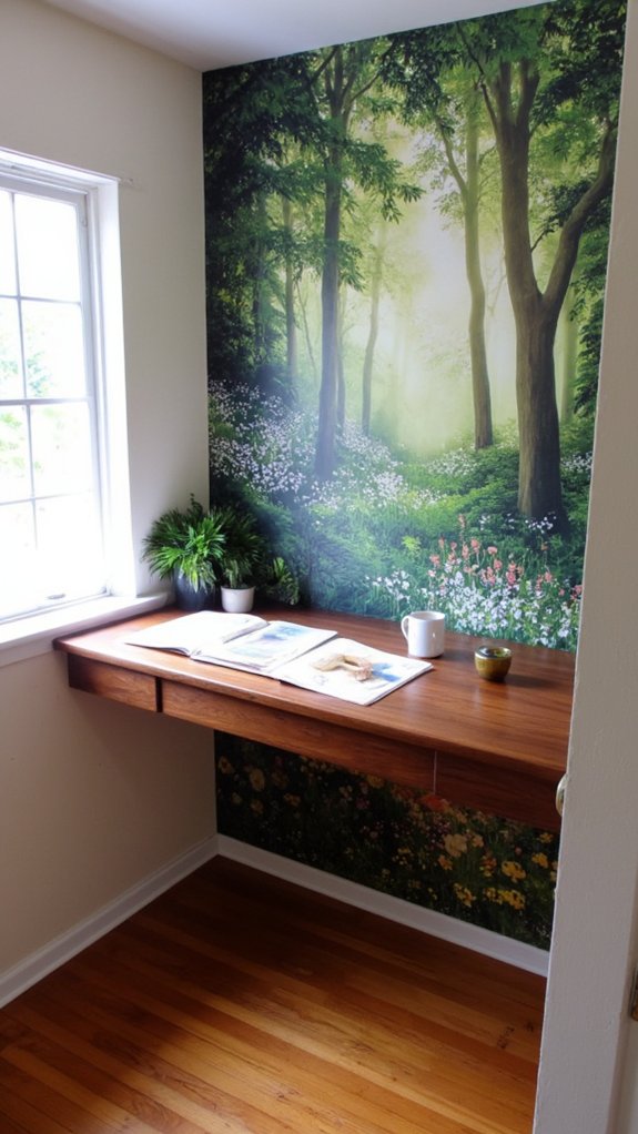nature inspired office murals