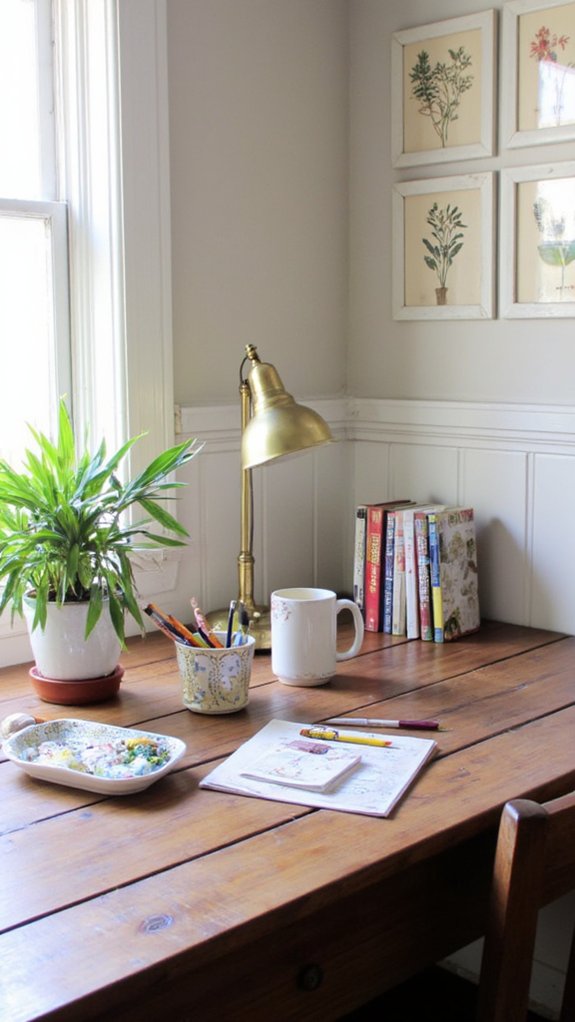 personalized vibrant workspace decor