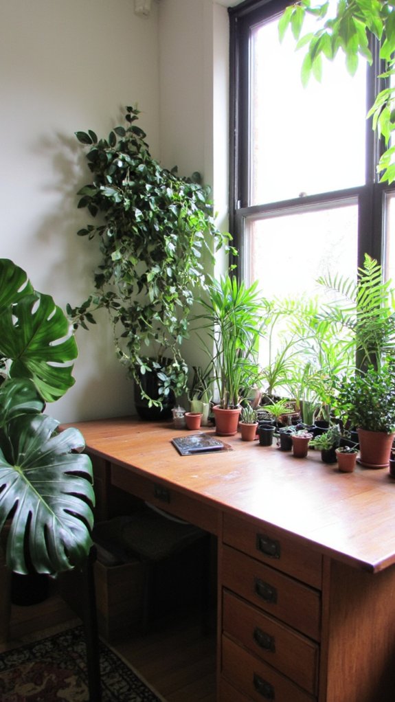plants enhance office productivity