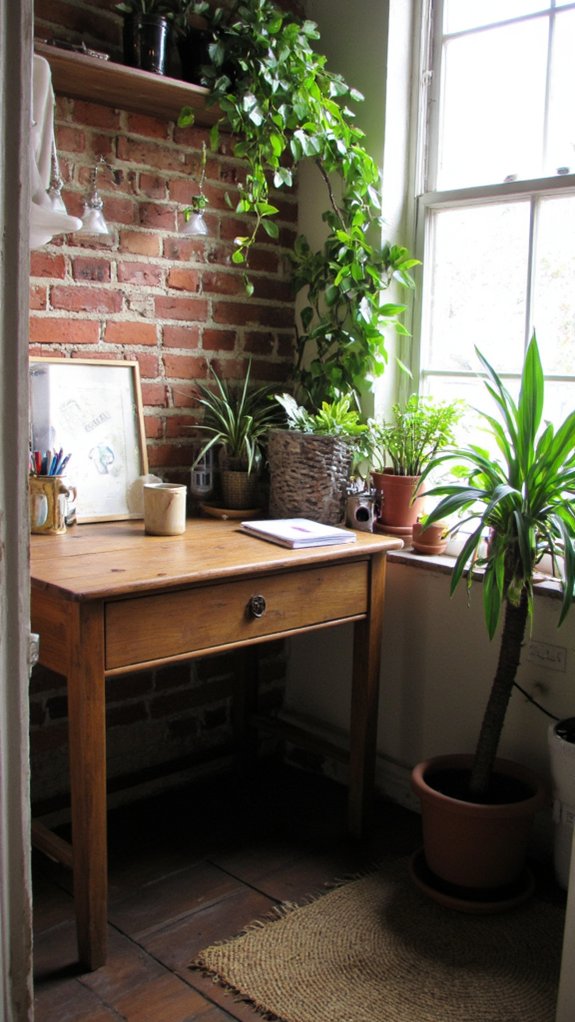 plants enhance office tranquility