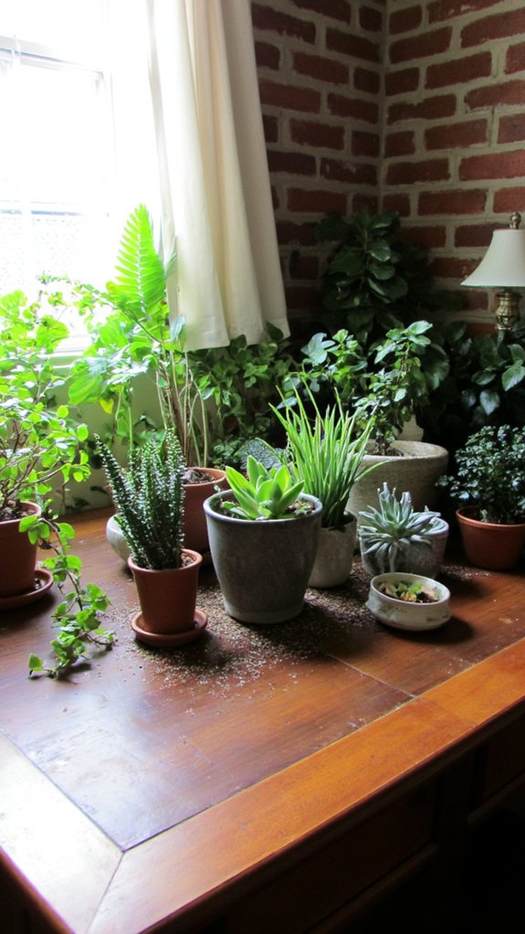 plants enhance office tranquility