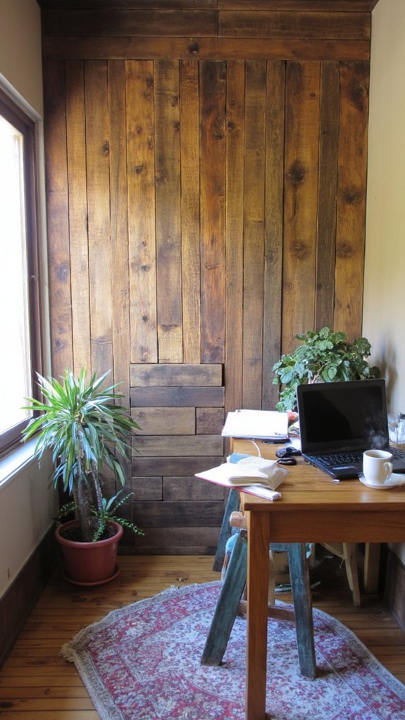 rustic diy pallet walls