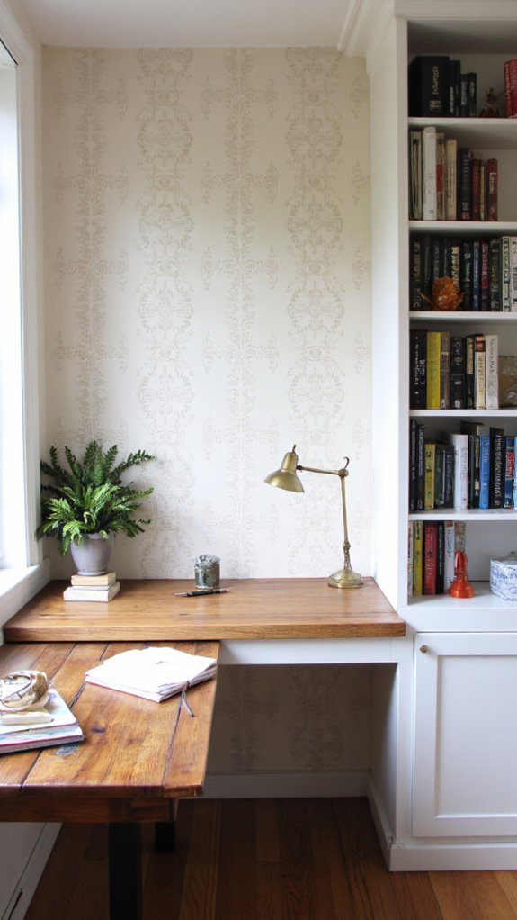 serene neutral workspace balance