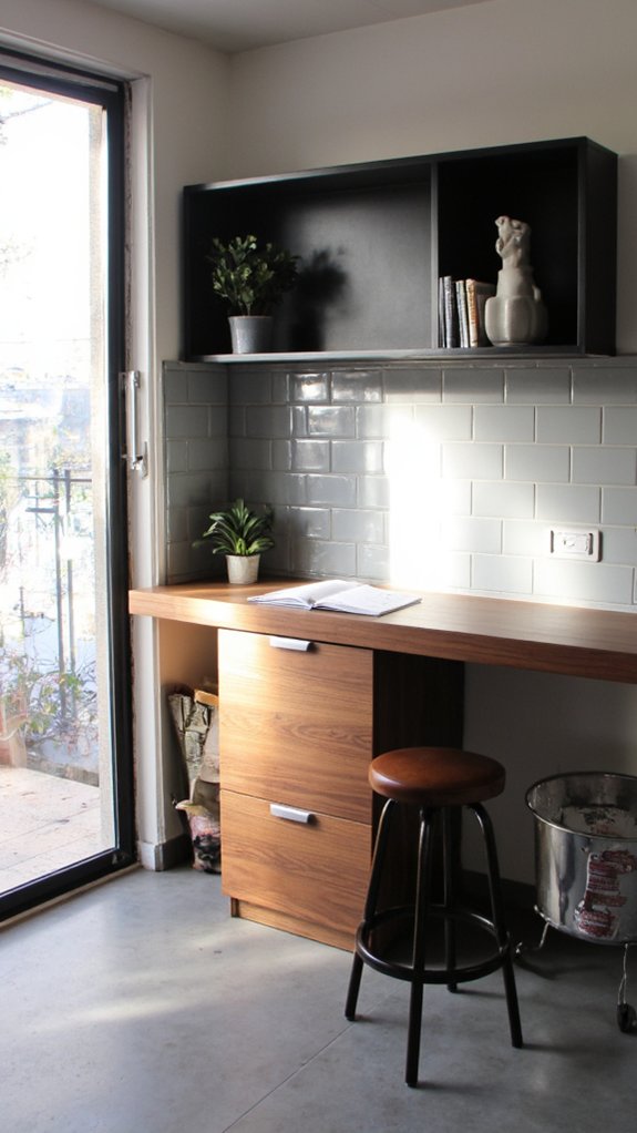 sleek minimalist kitchen workspace