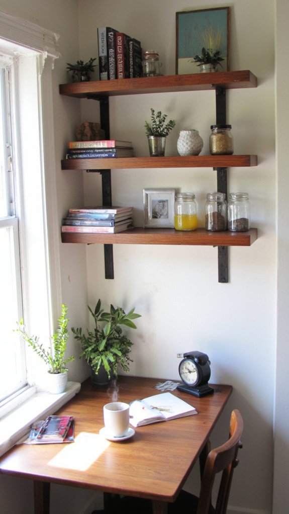stylish above desk storage solution