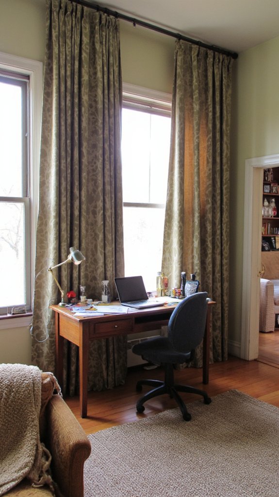 stylish curtain warmth elegance