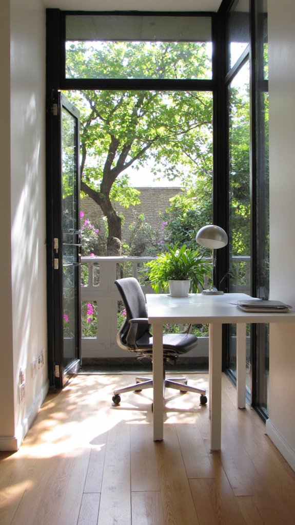 stylish modern glass offices