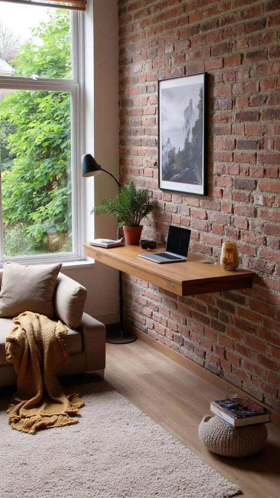 stylish space saving floating desks