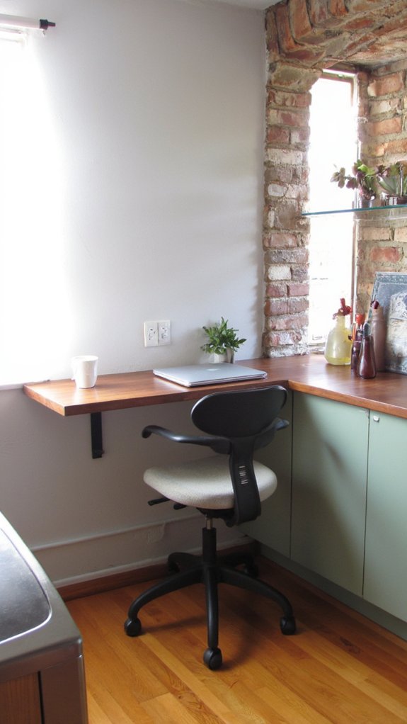 stylish space saving kitchen desks