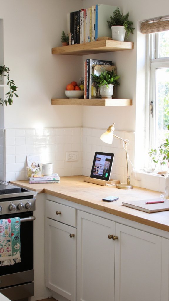 tech enhanced kitchen workspace