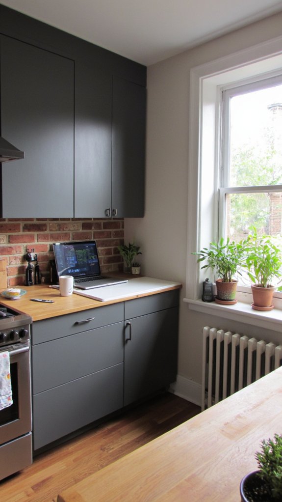 tech enhanced kitchen workspace