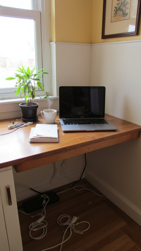 tidy cables enhance workspace