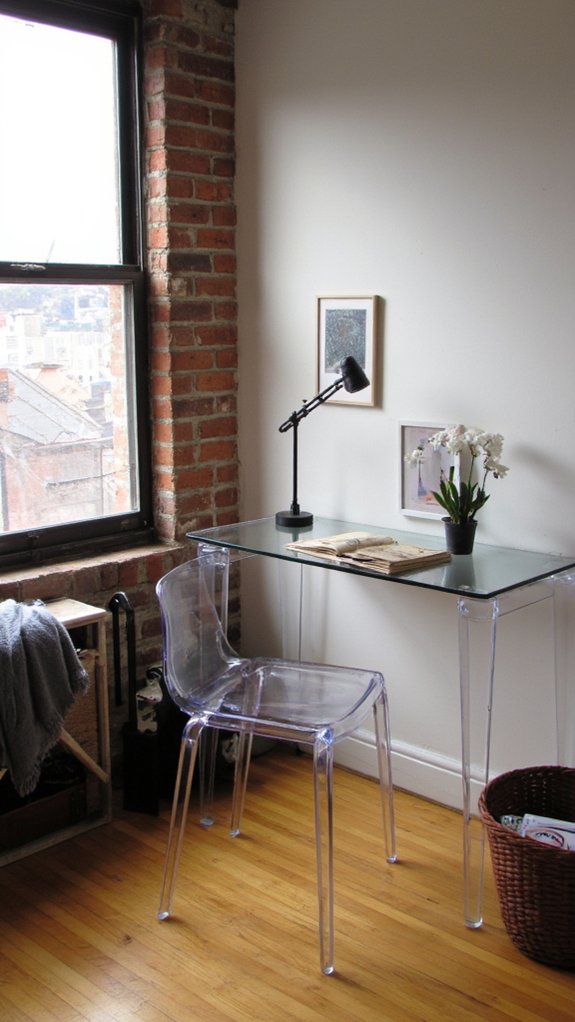 transparent furniture enhances space