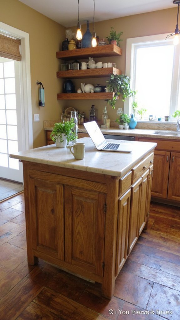 workspace enhanced kitchen island