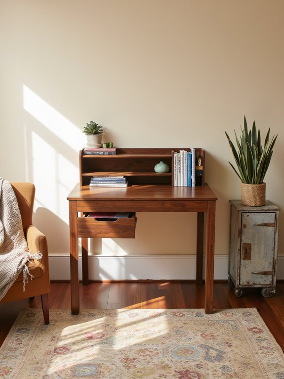 adjustable desk shelf components