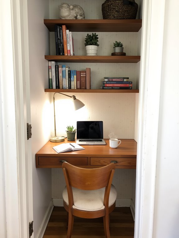 closet workspace transformation complete