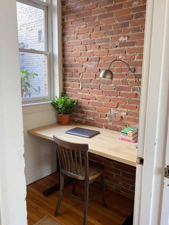 clutter free minimalist workspace design