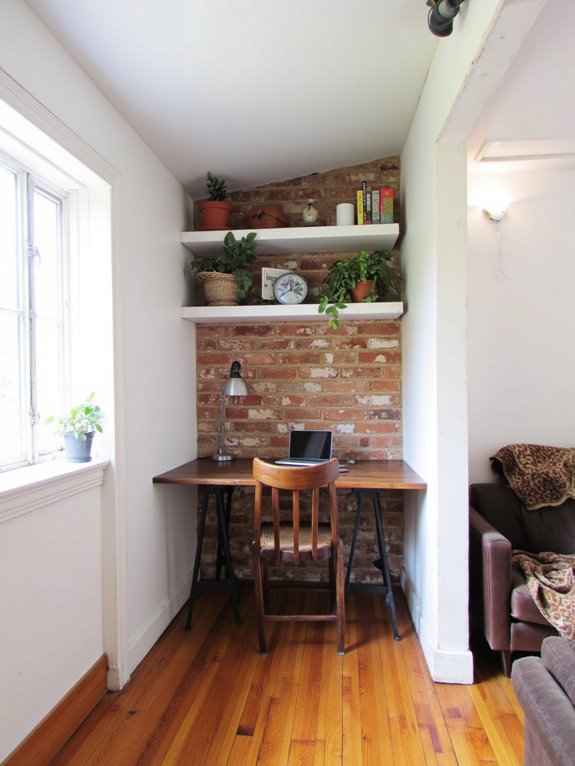 cozy office nook creation