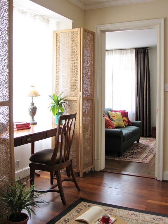 elegant screens define workspace