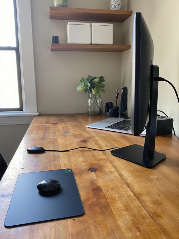 enhanced workspace with accessories