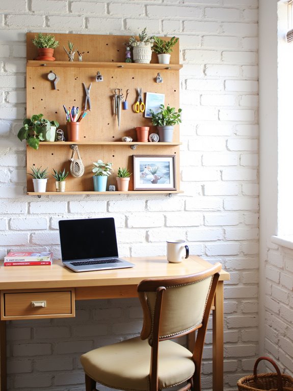 pegboard organization for supplies